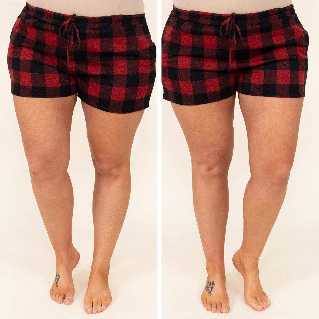 Buffalo Loungin Lounge Shorts, Red 8 Buffalo Loungin Lounge Shorts, Red - Image 6