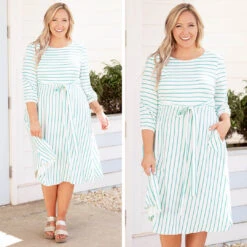 Holding Hands On The Boardwalk Dress, Ivory-Mint -Chic Soul Store 3 05bfab9d 2624 40af ac6e 6e827ac0f08b