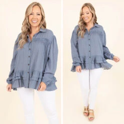 Filled With Memories Top, Blue 13 Filled With Memories Top, Blue -Chic Soul Store 3 1a68d454 e5be 444a 88f9 cd98e5d1dcc8