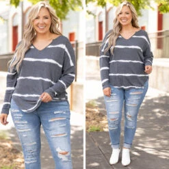 Careless Whisper Top, Charcoal -Chic Soul Store 3 2eb12abf 430d 4c70 a5a1 e60a436c54d7