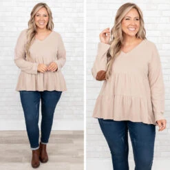 Find Your Inner Magic Top, Taupe -Chic Soul Store 3 4d150176 79bd 44a6 b165 61ac582b6c25