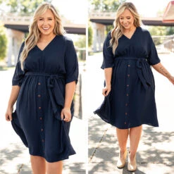 Hopelessly Yours Dress, Navy -Chic Soul Store 3 84023ab7 78fb 4529 9372 6e1ac2b3ee42