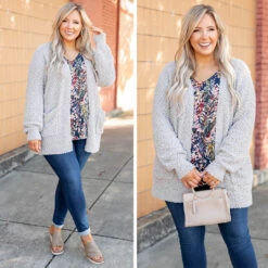Latte Lover Cardigan, Light Gray -Chic Soul Store 3 9f315e29 b637 41cc 898c 4e80284e7a85