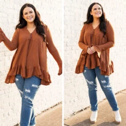 Happier Than Ever Tunic, Cinnamon -Chic Soul Store 3 b2e0a8ac aeca 4247 b2a7 65f1e22d7a2d