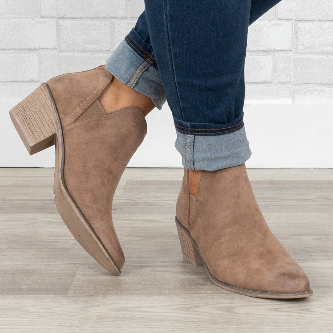 Call It Cute Booties, Taupe 8 Call It Cute Booties, Taupe - Image 6