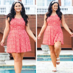 Cali Style Romper, Tomato -Chic Soul Store 3 c371fc64 0490 435a 8994 9556113dc755