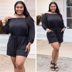 Circling Back Romper, Black -Chic Soul Store 3 cba3a1a1 04a2 4f81 9072 7178bdbcf749