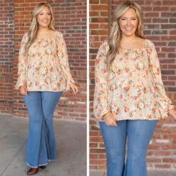 Busy Night Out Blouse, Stone-Orange -Chic Soul Store 3 d5210e41 fcca 410c afb3 266fa7cf3c40