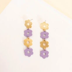 Dangling Flower Earrings, Purple 9 Dangling Flower Earrings, Purple -Chic Soul Store 3 dcffa50f 18cb 4966 b5a9 ea058ecbd544