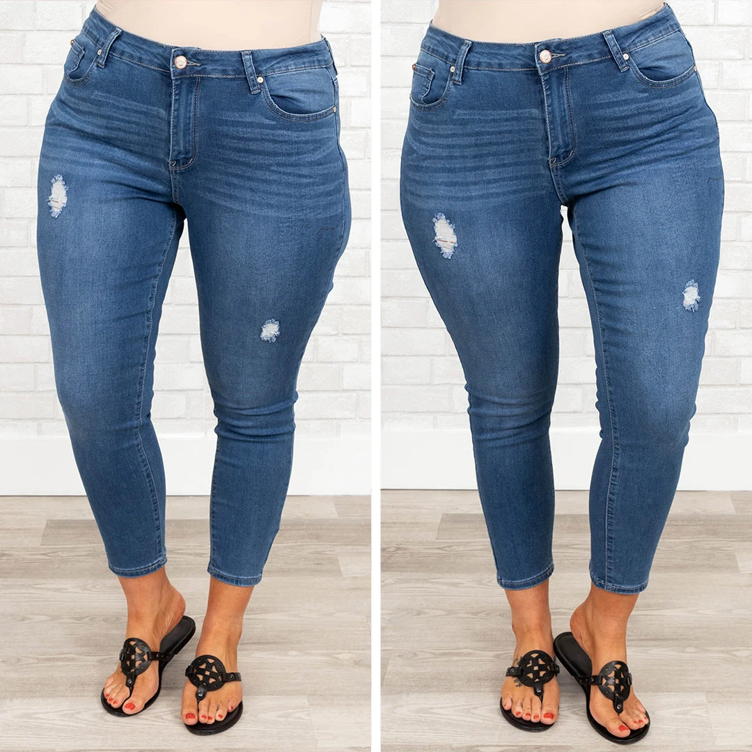 Escape To Paradise Jeans, Medium Wash 8 Escape To Paradise Jeans, Medium Wash - Image 6