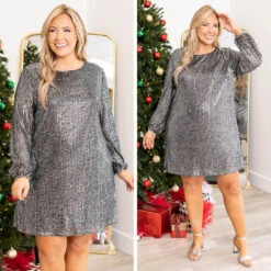 Glitter On The Floor Dress, Black-Silver 13 Glitter On The Floor Dress, Black-Silver -Chic Soul Store 3 f169edab 1cad 4432 8c09 0f711a75864c