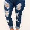 You Can Count On Me Jeans, Dark Wash -Chic Soul Store 4 14 6066