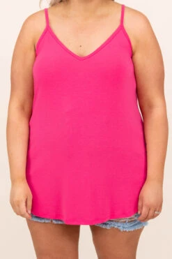 Warm From The Sun Tank, Fuchsia -Chic Soul Store 4 15 6272