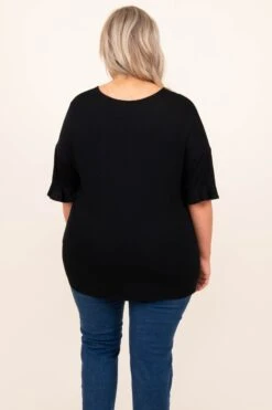 Listen To The Universe Top, Black -Chic Soul Store 4 15 6312