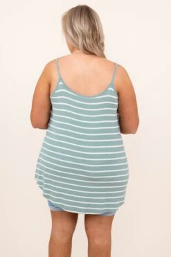 Toes In The Sand Tank, Light Green-Ivory -Chic Soul Store 4 20 6899