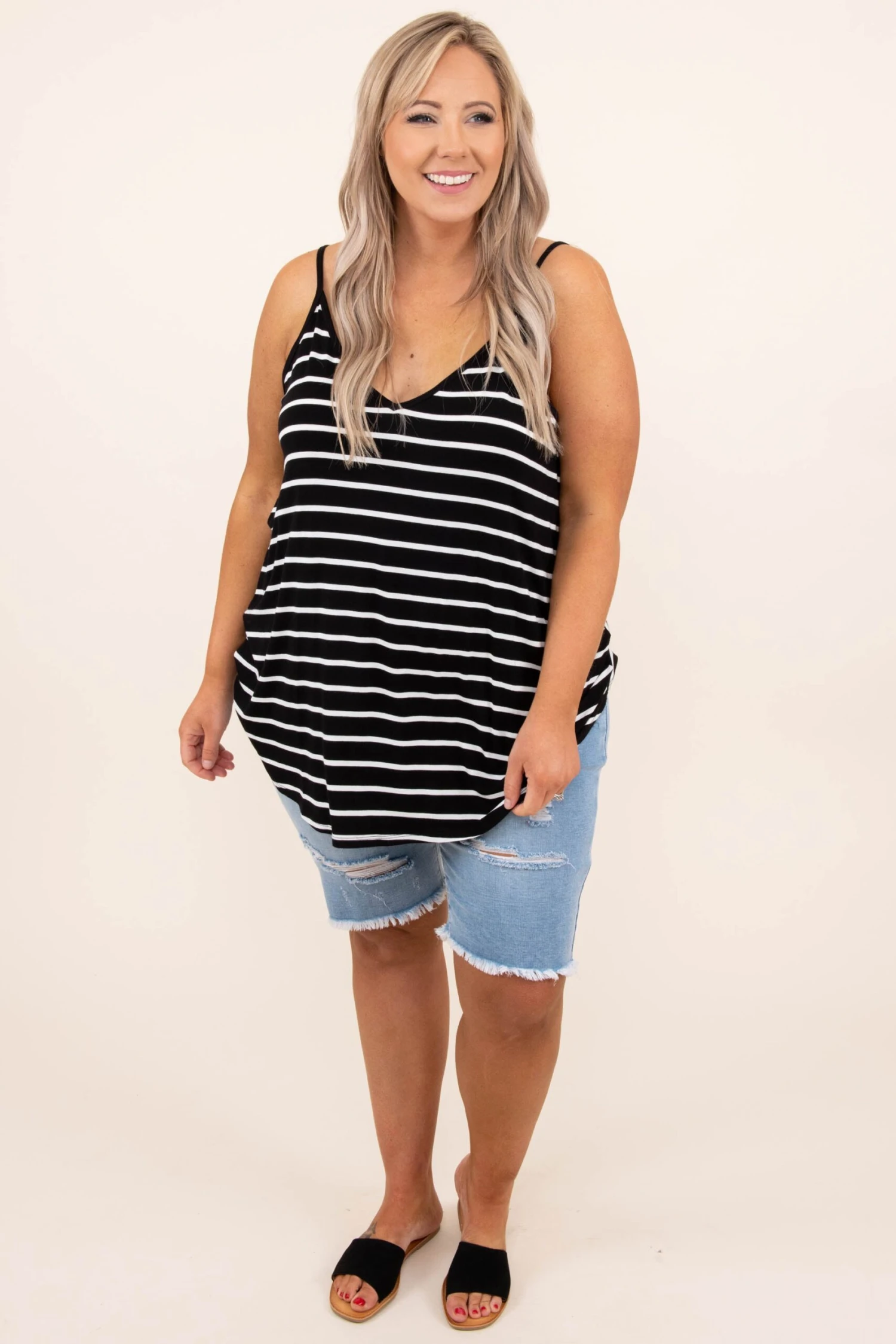 Toes In The Sand Tank, Black 4 Toes In The Sand Tank, Black - Image 2