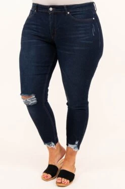 Karma Jeggings, Dark Wash