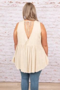 Wonder Always Top, Natural -Chic Soul Store 4 6 4856