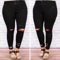 Blank Slate Skinny Jeans, Black -Chic Soul Store 4.12 21