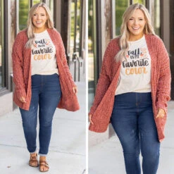 Snowed In Cardigan, Rust -Chic Soul Store 43 3ae9d22d 26a7 4185 8839 245f533a0116