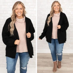 Highlight Of Today Cardigan, Black -Chic Soul Store 4 1484567d 7e82 4847 b5f7 b8a44b51d76b