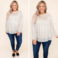 Connect These Dots Blouse, Cream -Chic Soul Store 4 1d5dc5e6 c986 4a1a ad9e eb6aac5c8466