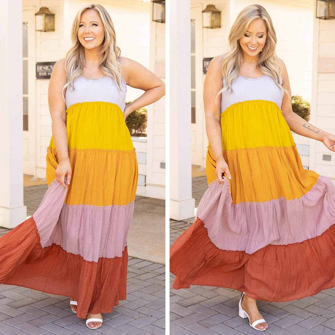 Met You In The Summer Dress, Rust Multi 8 Met You In The Summer Dress, Rust Multi - Image 6