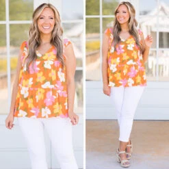 Don’t Run On Wishes Top, Orange -Chic Soul Store 4 463dd706 c334 438f a31b e3cd1b270944