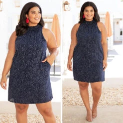 Always Classy Dress, Navy -Chic Soul Store 4 58819a72 5719 4c7c bd71 14ab9b989fc7