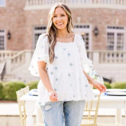 Grateful To Be Here Top, Blue -Chic Soul Store 4 68dc9975 1bfb 4eff 8539 78f6af438481