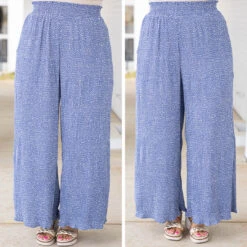 Cute And Comfortable Pants, Blue Dotted -Chic Soul Store 4 ca838be4 5c89 483f 86a3 333874d8e12a