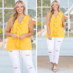 Keeping The Stars Apart Top, Yellow -Chic Soul Store 4 ff6e49c9 2b71 44d0 8fb1 e71639a8db0d