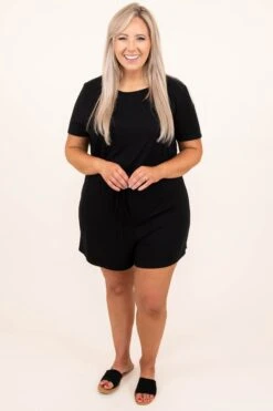 Tell Me Why Romper, Black -Chic Soul Store 5 10 8627