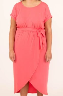 Crossing Paths Dress, Coral 11 Crossing Paths Dress, Coral -Chic Soul Store 5 14 9159