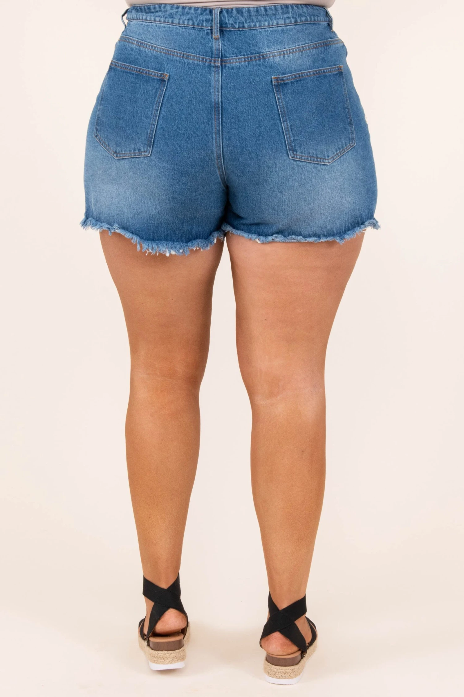 Sunny Living Shorts, Medium Wash 5 Sunny Living Shorts, Medium Wash - Image 3