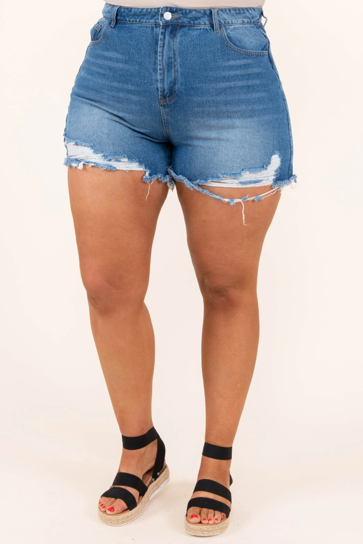 Sunny Living Shorts, Medium Wash 3 Sunny Living Shorts, Medium Wash