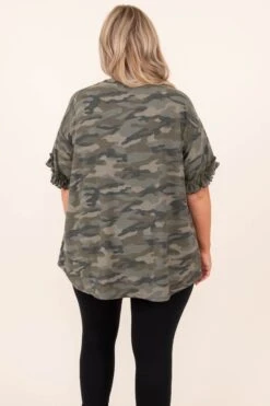 In Hiding Top, Olive -Chic Soul Store 5 19 9470