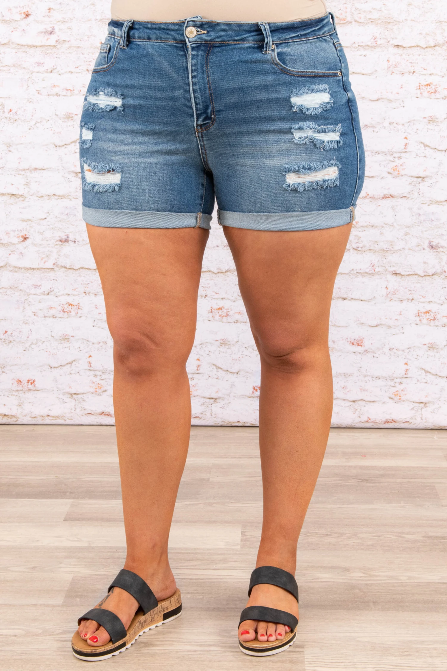 Summer Series Shorts, Medium Wash 3 Summer Series Shorts, Medium Wash