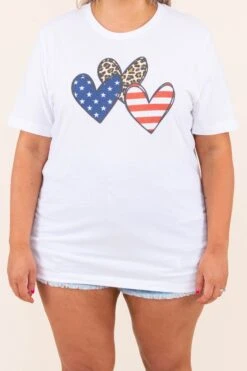 Patriotic Love Tee, White 11 Patriotic Love Tee, White -Chic Soul Store 5 25 9935