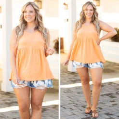 The Girl's Alright With Me Tank, Cantaloupe -Chic Soul Store 50 e79c4763 3480 493f 96b9 a33cb8b2bc03