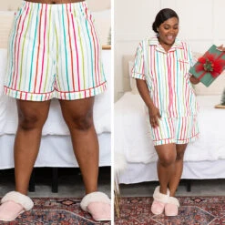 Candy Wonderland Pajama Shorts, White -Chic Soul Store 53 8f4c897b 7d95 402b accb e11b7457e9f6