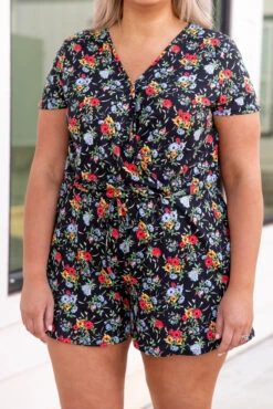 Sunny Spot Romper, Black -Chic Soul Store 5E1A0193