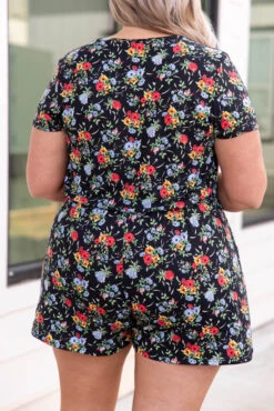 Sunny Spot Romper, Black -Chic Soul Store 5E1A0194