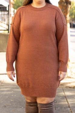 How Will I Know Dress, Pecan -Chic Soul Store 5E1A0646 Edit 2