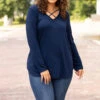 Neutral But Nice Top, Navy -Chic Soul Store 5E1A0772 Edit 9d48ccdd 6b55 4d65 b15d d67b5db5fd7b