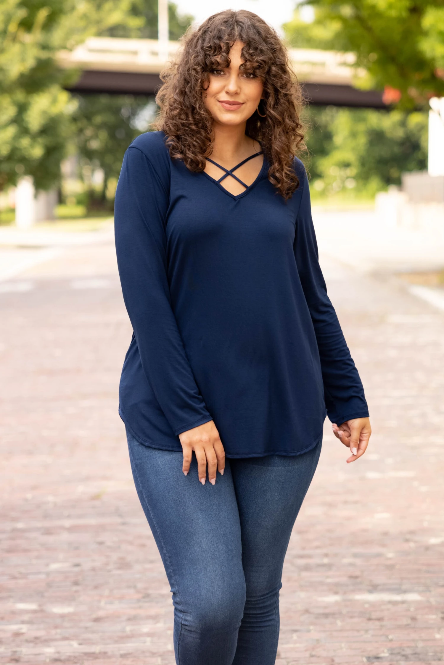 Neutral But Nice Top, Navy 3 Neutral But Nice Top, Navy