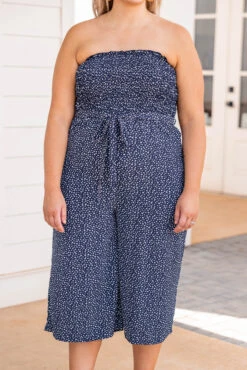 Starlit Wish Jumpsuit, Navy -Chic Soul Store 5E1A0773 Edit