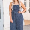 Starlit Wish Jumpsuit, Navy 2 Starlit Wish Jumpsuit, Navy -Chic Soul Store 5E1A0776