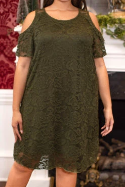 Once In A Lifetime Dress, Olive -Chic Soul Store 5E1A0944