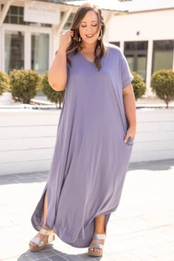 Crossroad Ahead Dress, Dusty Lavender